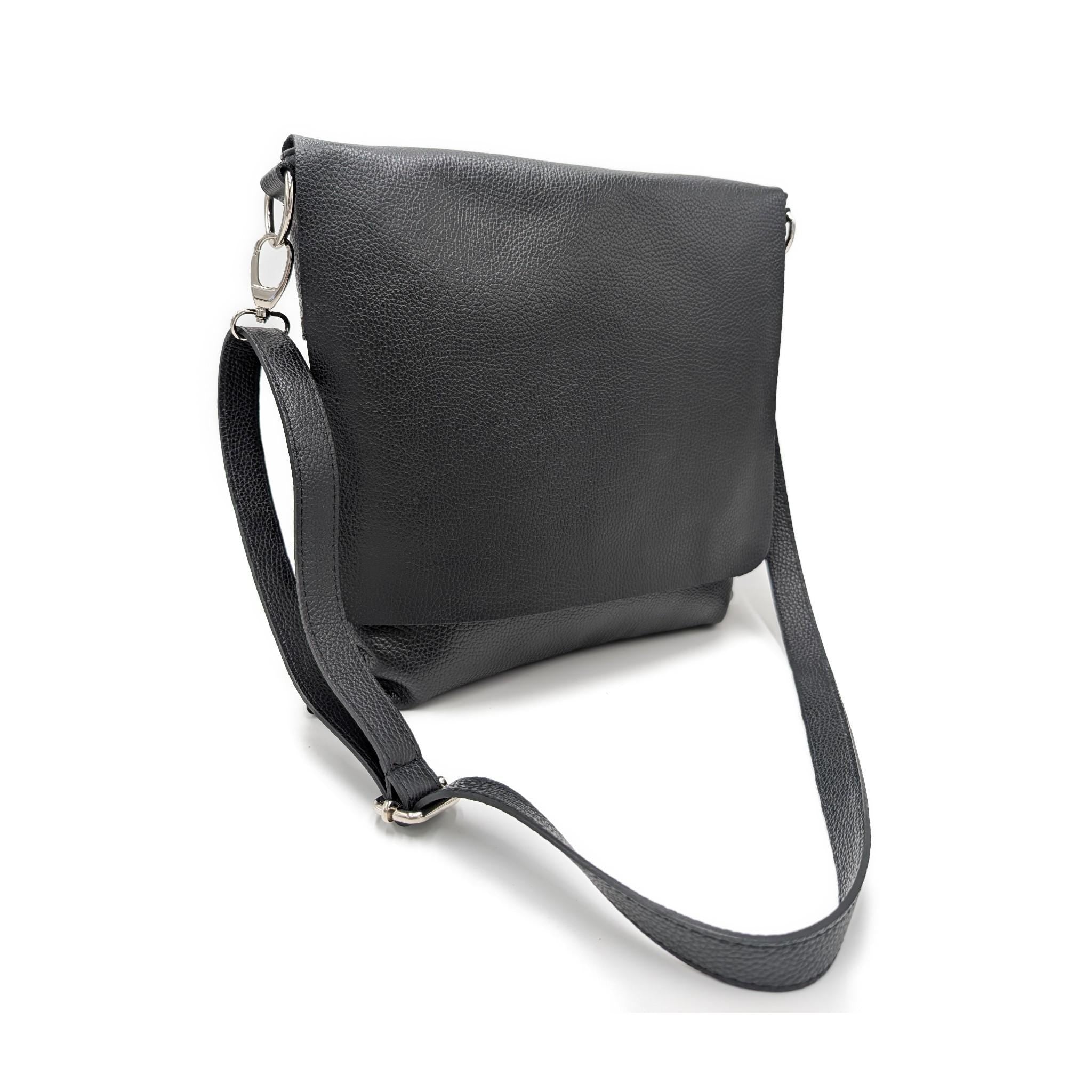 Women’s Messenger Bag & Crossbody Bag "Emilia", Leather Flap Bag, Large Shoulder Bag, Personalized Everyday Bag