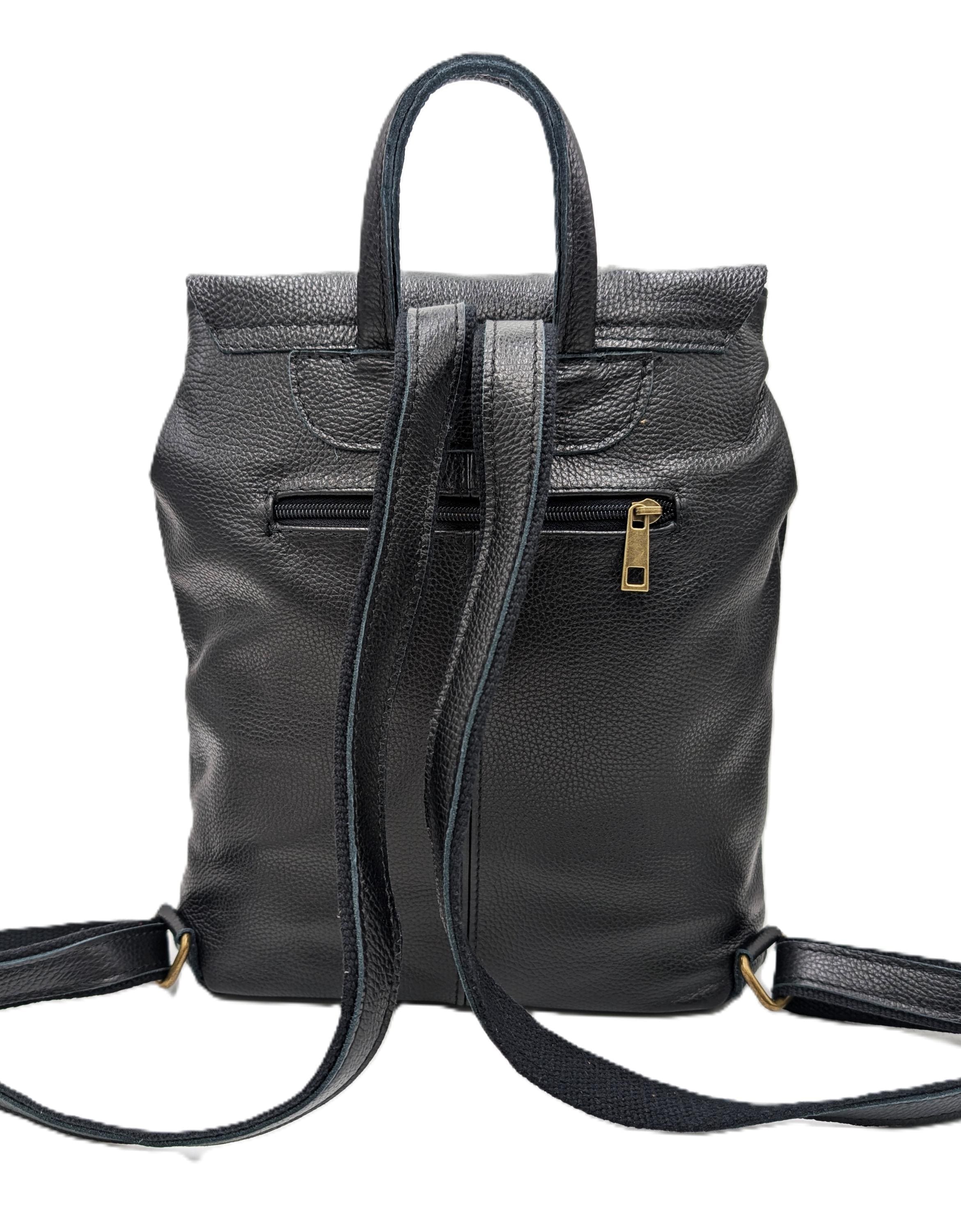 Personalized Backpack for Women, Leather Backpack "Billie", City Backpack, Custom Name Bag, Everyday Backpack