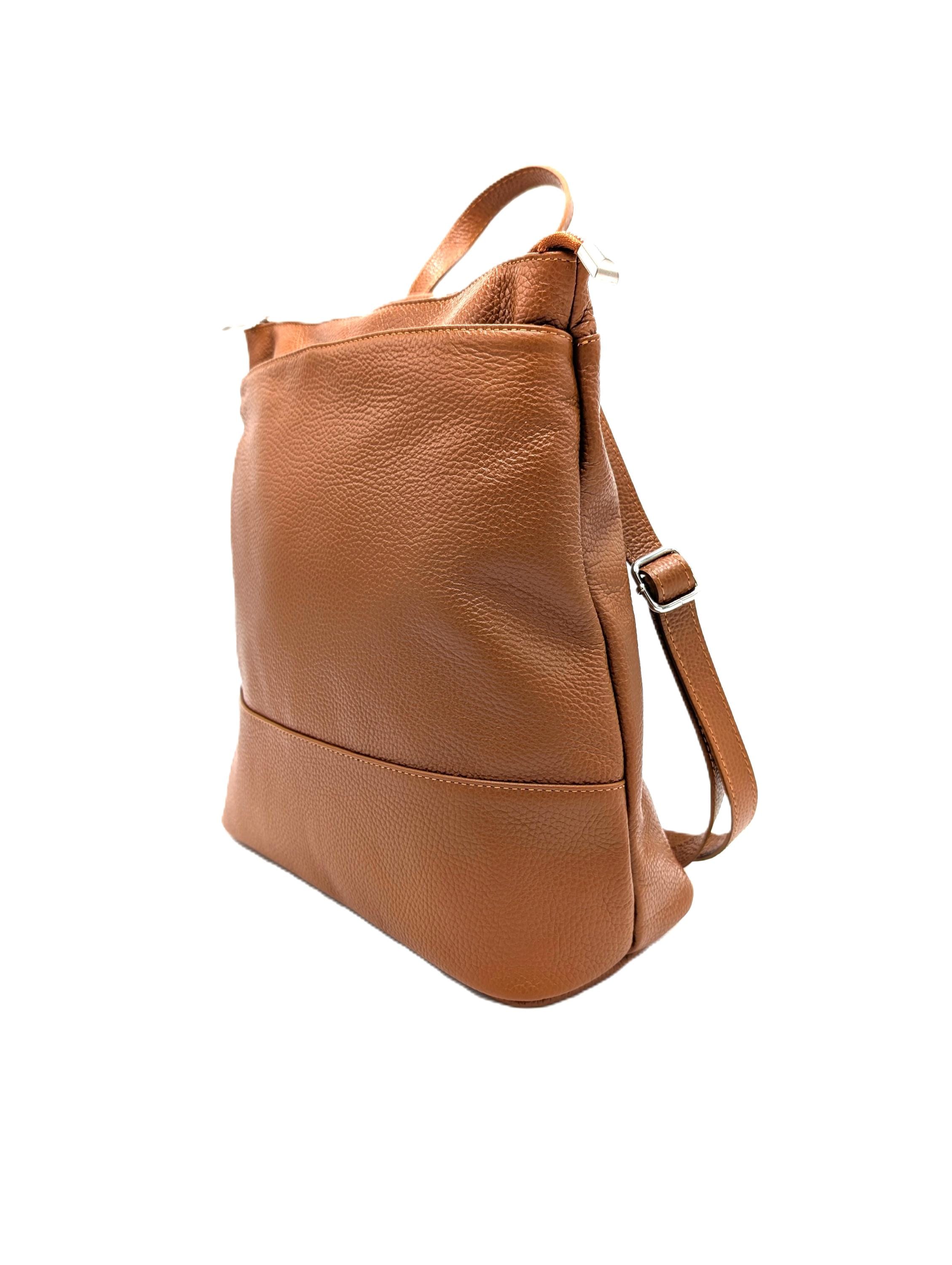 Convertible Leather Backpack Women – Personalized Handbag, Top Handle Bag, Backpack & Shoulder Bag in One - "Gabrielle"