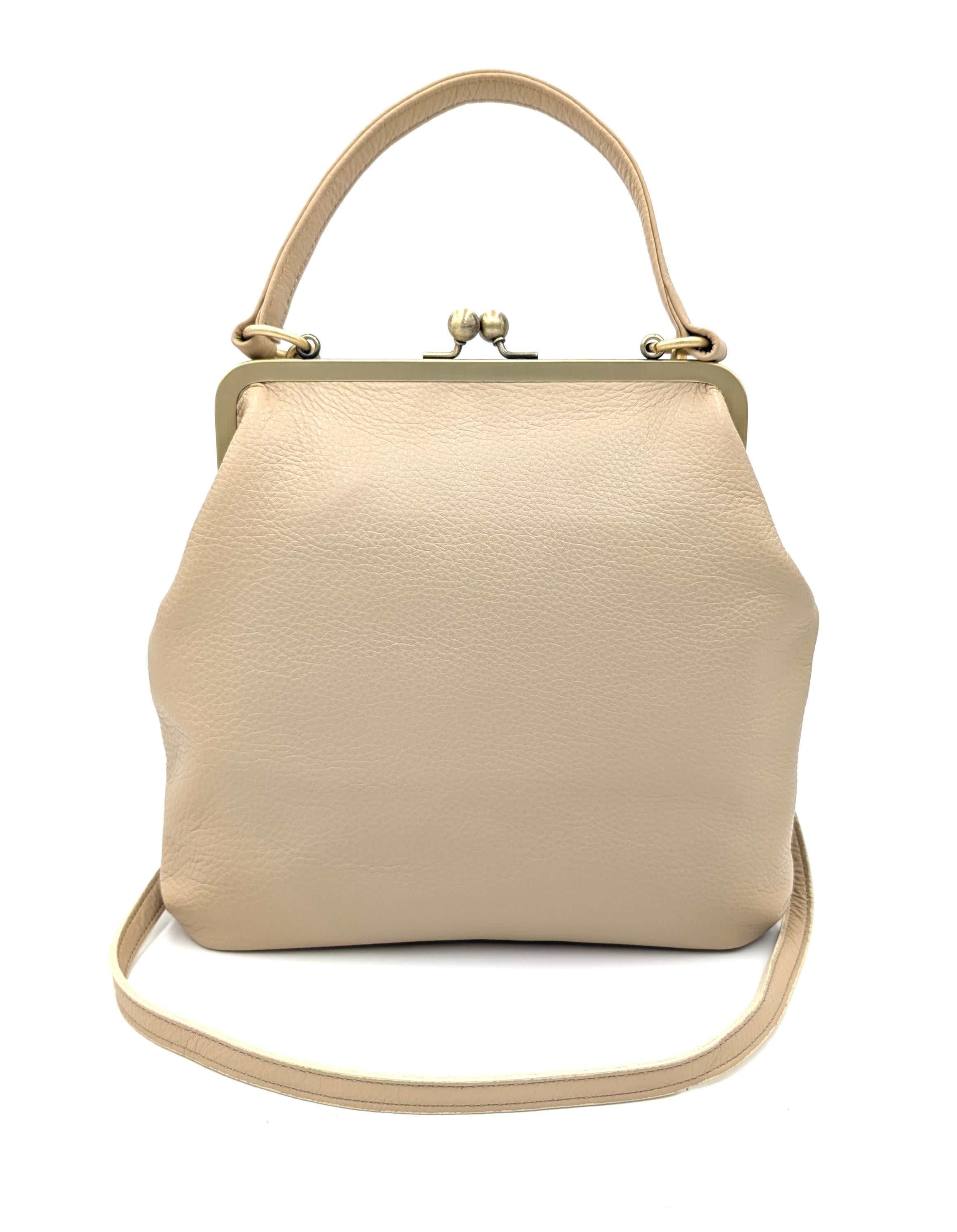 Women's Crossbody Bag 'Zoe' in navy - Bucket Bag Leather