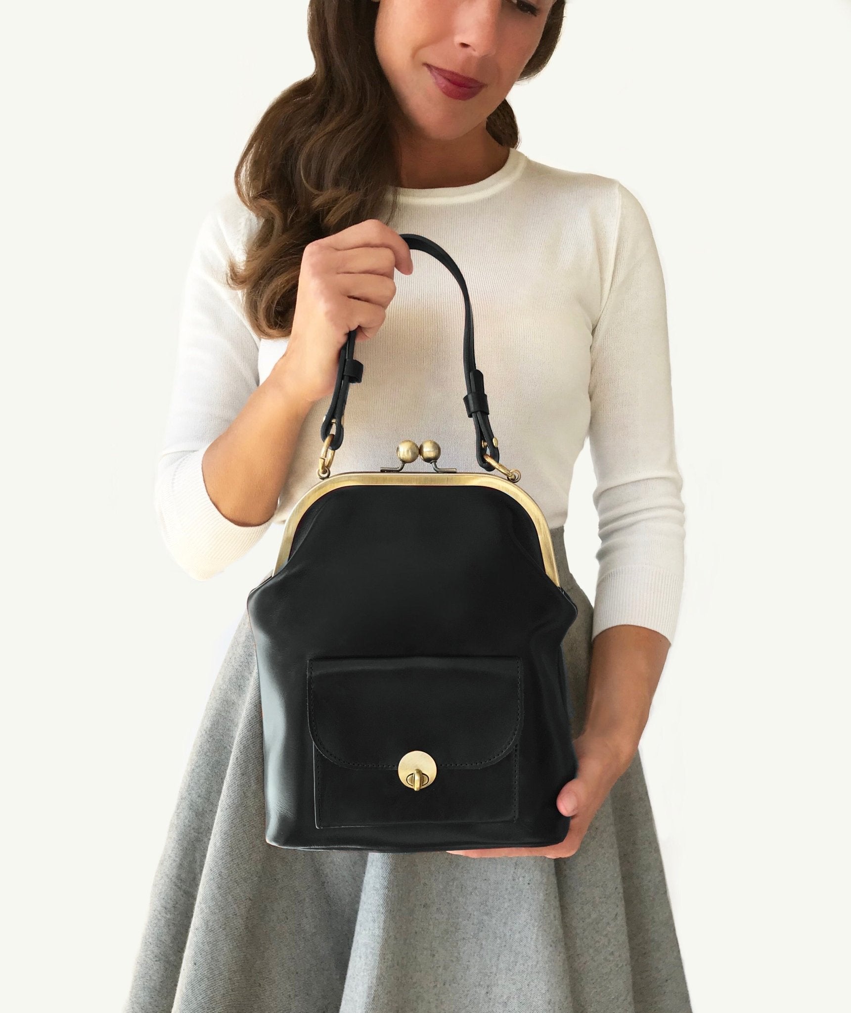 Damentasche Kleine Umhängetaschen Damen Leder Handtasche Kleine